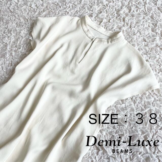 Demi-Luxe BEAMS(デミルクスビームス)のDemi-Luxeデミルクスビームス38 とろみ 半袖ブラウス レディースのトップス(シャツ/ブラウス(半袖/袖なし))の商品写真