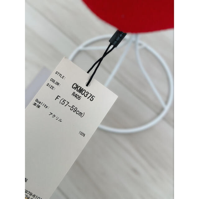 レア【新品】カルバンクライン USA ニット帽 黒×グレー