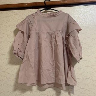 グレイル(GRL)のGRL グレイル　ベージュ　ブラウス　七分袖　フリーサイズ(シャツ/ブラウス(長袖/七分))