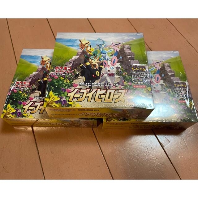 イーブイヒーローズ シュリンクつき 3box 未開封 お得な情報満載 www