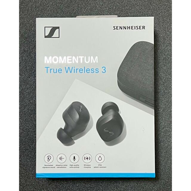 SENNHEISER(ゼンハイザー)の【新品未開封】MOMENTUM True Wireless 3 BLACK スマホ/家電/カメラのオーディオ機器(ヘッドフォン/イヤフォン)の商品写真