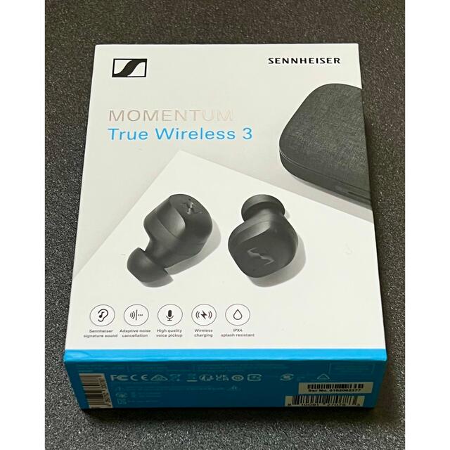 SENNHEISER(ゼンハイザー)の【新品未開封】MOMENTUM True Wireless 3 BLACK スマホ/家電/カメラのオーディオ機器(ヘッドフォン/イヤフォン)の商品写真