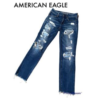 アメリカンイーグル(American Eagle)の【AMERICAN EAGLE】アメリカンイーグル ダメージ スーパーストレッチ(デニム/ジーンズ)