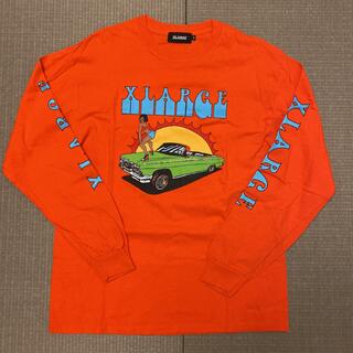 エクストララージ(XLARGE)のX-LARGE Tシャツ 長袖 オレンジ ストリート(Tシャツ/カットソー(七分/長袖))