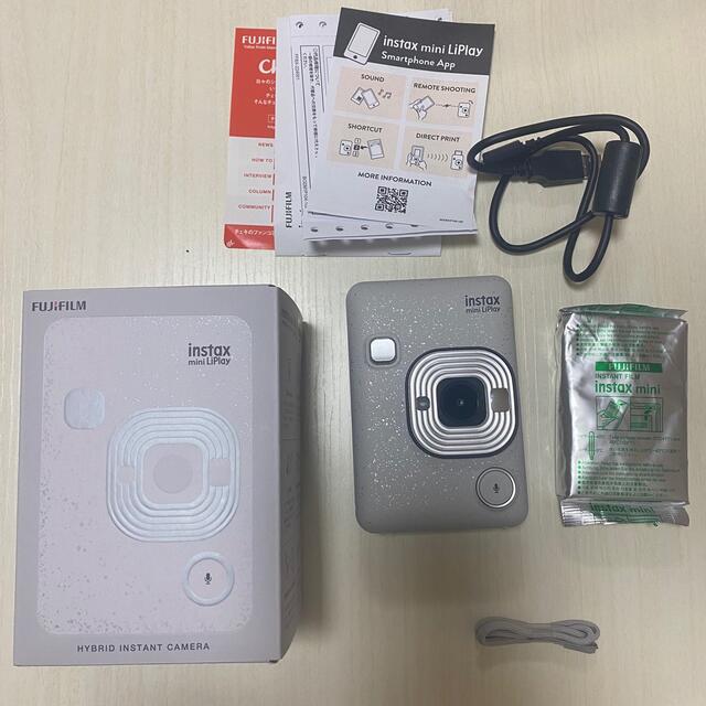 チェキ INSTAX MINI LIPLAY(ホワイト)