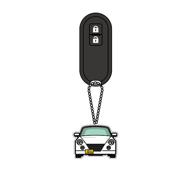 【愛車キーホルダー】コペンL880K風 全色対応 自動車/バイクの自動車(車外アクセサリ)の商品写真