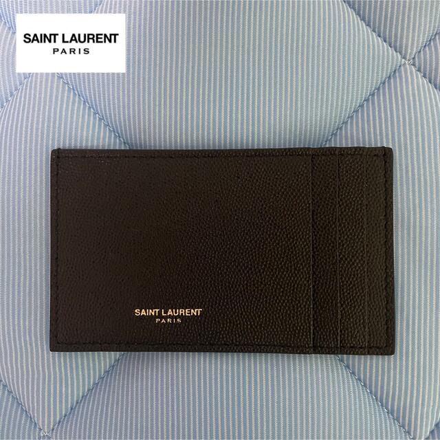 Saint Laurent(サンローラン)のサンローランパリ　フラグメント　カードケース　黒 メンズのファッション小物(名刺入れ/定期入れ)の商品写真