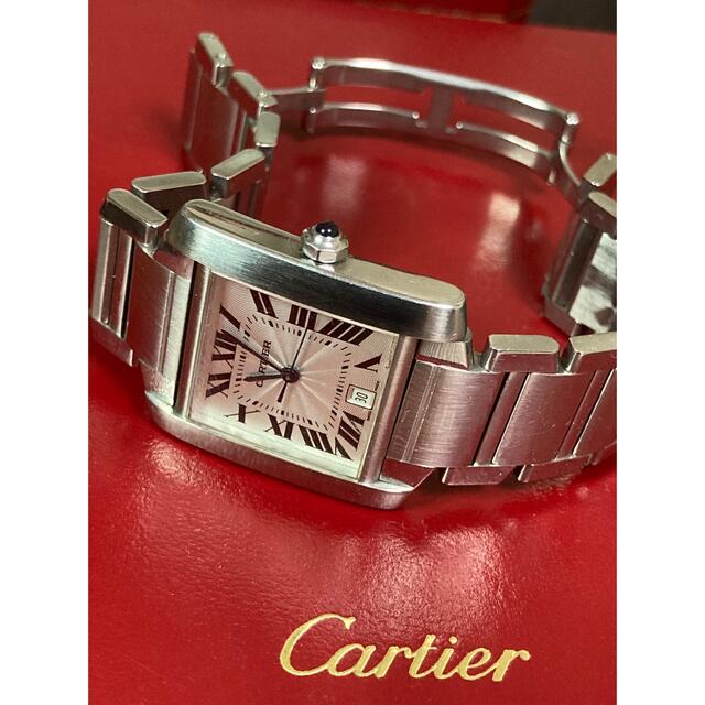 Cartier - カルティエ タンク フランセーズ LM レザーベルト 付属 レア