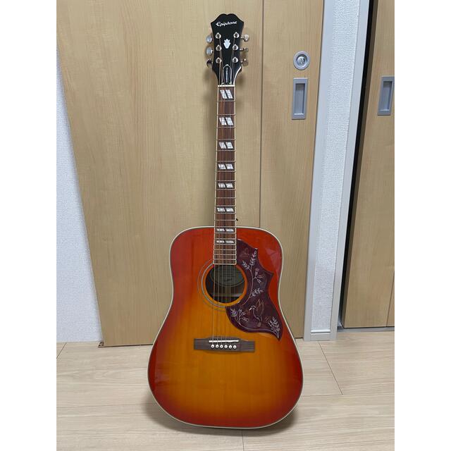 【美品】Epiphone Hummingbirdアコースティックギター　ケース付