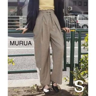 ムルーア(MURUA)のMURUA ダブルベルトワイドパンツ(カジュアルパンツ)