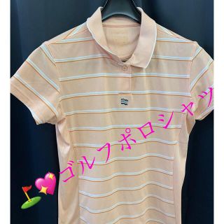 アディダス(adidas)の⛳️💝ゴルフ　レディースポロシャツ💝アディダス💝Ｌ(ウエア)