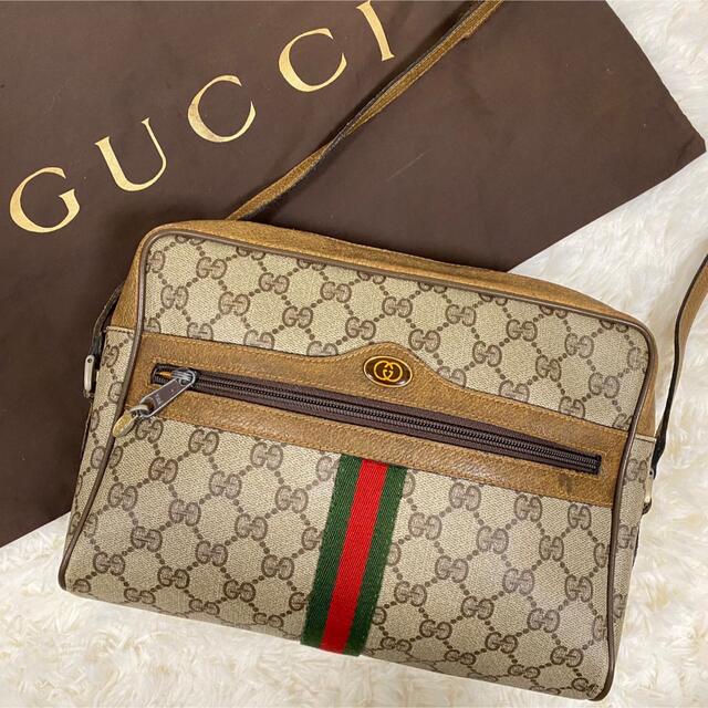 Gucci - オールドグッチ アクセコ ショルダーバッグ シェリーライン ...