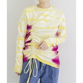 アーバンリサーチ(URBAN RESEARCH)の【YE-PU】iI tie dye gather Long sleeve(カットソー(長袖/七分))