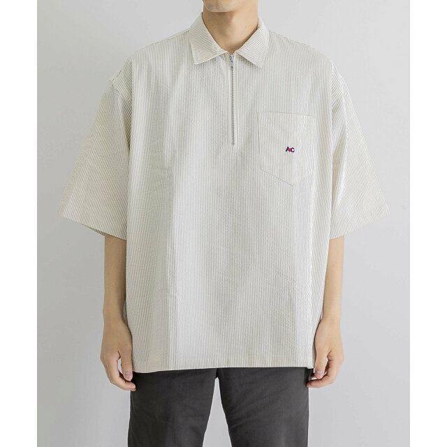 【L BEIGE】Gerry Cosby A+C SEERSUCKER SHIRTS