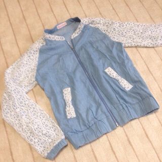 デニムレースブルゾン(ブルゾン)
