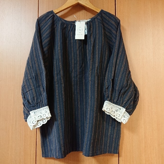 最高 kako85様おまとめ分SM2 新品 袖口レースストライプ柄ブラウス