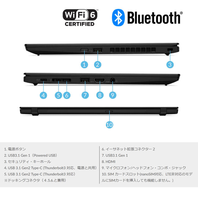 <美品>thinkpad x1 carbon コアi7  ★保証有2025年★