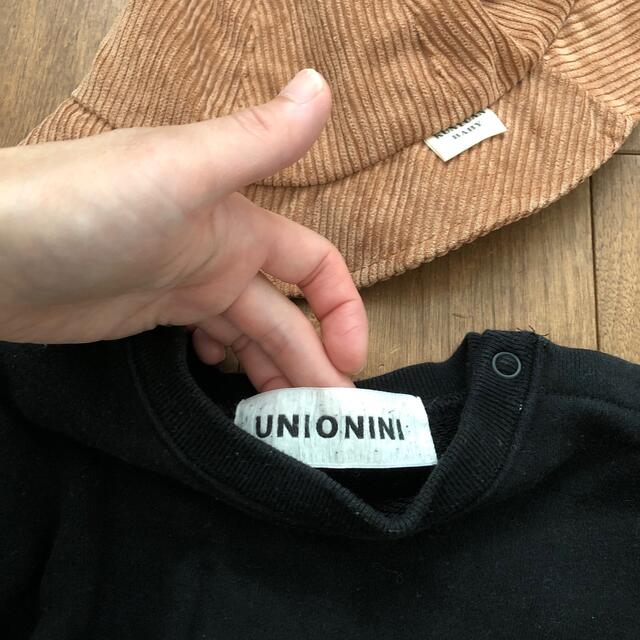 こども ビームス(コドモビームス)のunionini スエットロンパース　こどもビームス キッズ/ベビー/マタニティのベビー服(~85cm)(ロンパース)の商品写真