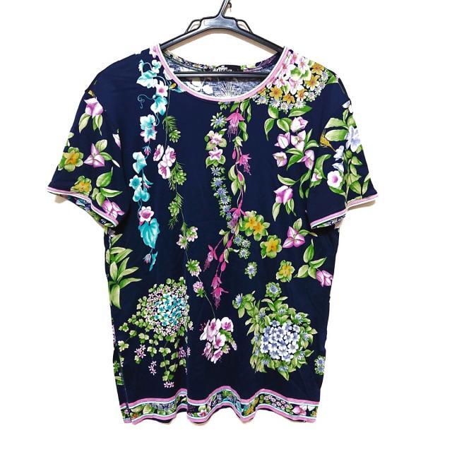 レオナール花柄半袖トップス 、サイズ38、M、9号。LEONARD | chicshabu.com