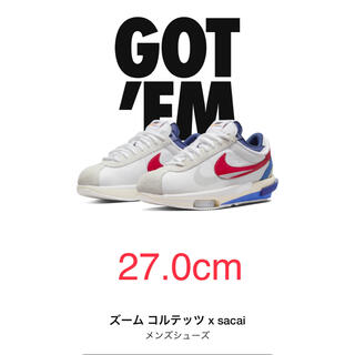 サカイ(sacai)の27cm NIKE ズームコルテッツ sacai ナイキ　サカイ(スニーカー)