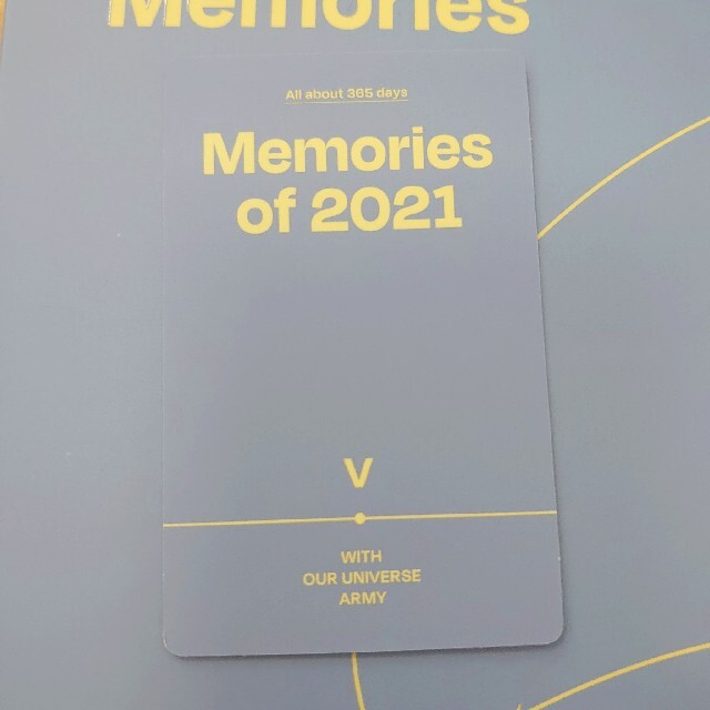 【公式】メモリーズ　memories 2021 トレカ　テヒョン　V 1