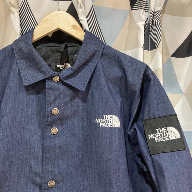 THE NORTH FACE(ザノースフェイス)のノースフェイス コーチジャケット ナイロンジャケット インディゴデニム　美品 メンズのジャケット/アウター(Gジャン/デニムジャケット)の商品写真