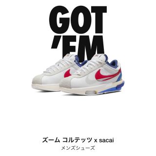 ナイキ(NIKE)のSACAI × NIKE ZOOM CORTEZ  ナイキ,コルテッツ、サカイ(スニーカー)