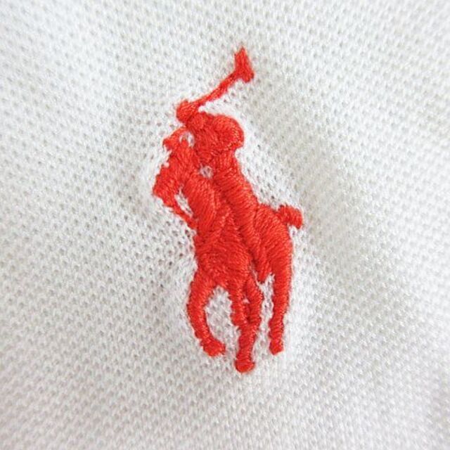 Ralph Lauren(ラルフローレン)のラルフローレン ポロシャツ 半袖 スキッパーカラー ロゴ 薄手 M ホワイト レディースのトップス(ポロシャツ)の商品写真