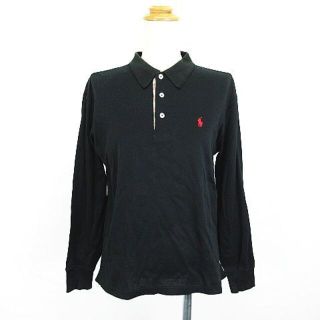 ラルフローレン(Ralph Lauren)のラルフローレン POLO SPORTS ポロシャツ 長袖 ロゴ M ブラック(ポロシャツ)