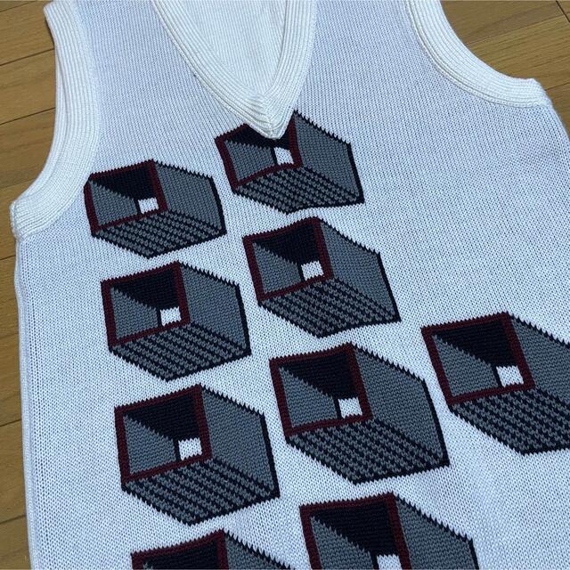 期間限定○PRADAプラダ白地グレー模様ニットベスト新品 公式 noxcapital.de
