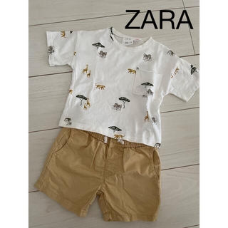 ザラ(ZARA)のZARA Tシャツ　パンツ　2セット　74センチ(Ｔシャツ)