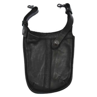 イサムカタヤマバックラッシュ(ISAMUKATAYAMA BACKLASH)のISAMU KATAYAMA BACKLASH イサムカタヤマバックラッシュ WAIST HANG BAG/DOUBLE SHOULDER OBJECT DYED ウエストハングバッグショルダーオブジェクトダイド レザー ブラック(ショルダーバッグ)