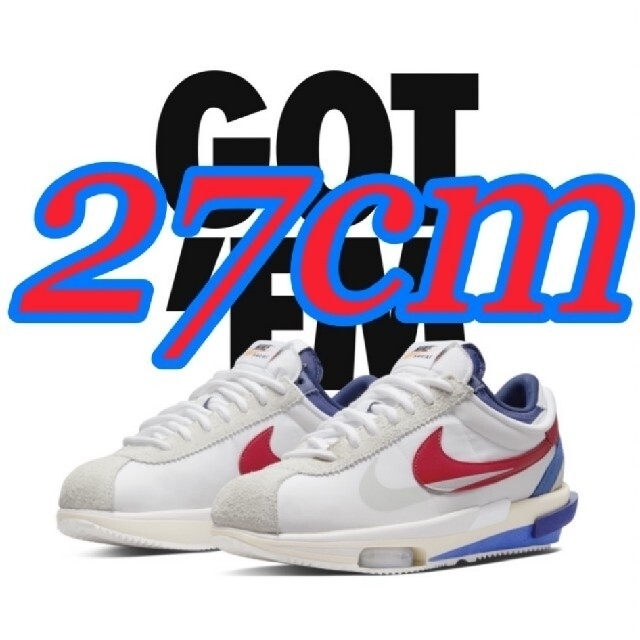 sacai × Nike Zoom Cortez 27cm