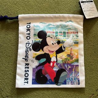 ディズニー(Disney)のディズニーリゾート　巾着　新発売(ランチボックス巾着)