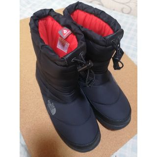 ザノースフェイス(THE NORTH FACE)の■大人気 ノースフェイス ヌプシ ブーティー レディース 25cm ブラック(ブーツ)