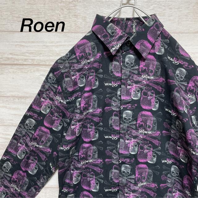 Roen - Roen 総柄シャツ ドクロ 髑髏 スカル 個性派 お洒落の通販 by ...