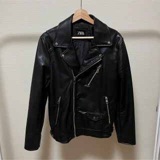 ザラ(ZARA)のZARA フェイクレザー　ダブルライダースジャケット(ライダースジャケット)