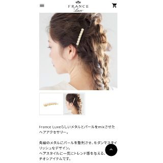 アレクサンドルドゥパリ(Alexandre de Paris)のフランスラックス　ピン(ヘアピン)