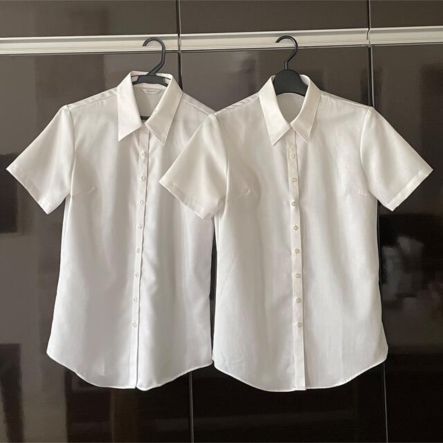 PERSON'S(パーソンズ)のシャツ　2枚組　白　リクルート　オフィス　制服　9号　PERSON’S レディースのトップス(シャツ/ブラウス(半袖/袖なし))の商品写真