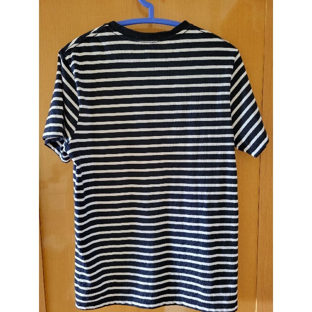 Navy　ボーダー Tシャツ　Sサイズ メンズのトップス(Tシャツ/カットソー(半袖/袖なし))の商品写真