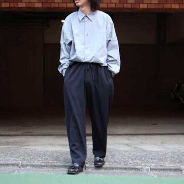 COMOLI - COMOLI コモリ 20SS ウールギャバ ドローストリングパンツ