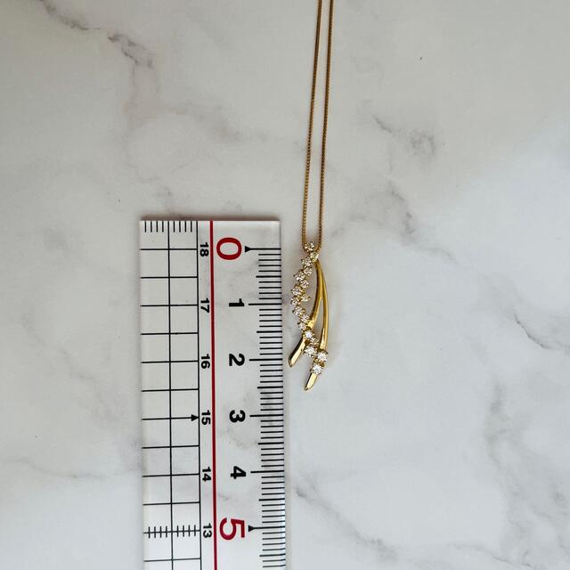 K18ダイヤモンドネックレス D:0.30ct H&C DPSカード付