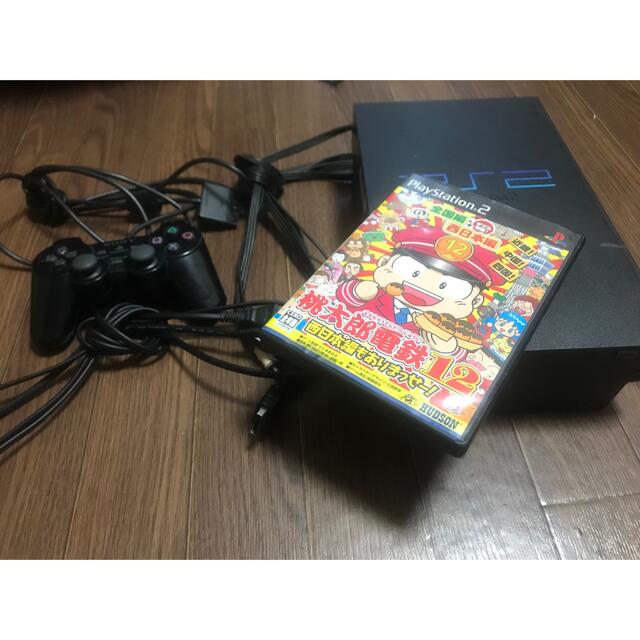 PlayStation2(プレイステーション2)のSONY PlayStation2 SCPH-50000 桃鉄セット 動作確認済 エンタメ/ホビーのゲームソフト/ゲーム機本体(家庭用ゲーム機本体)の商品写真