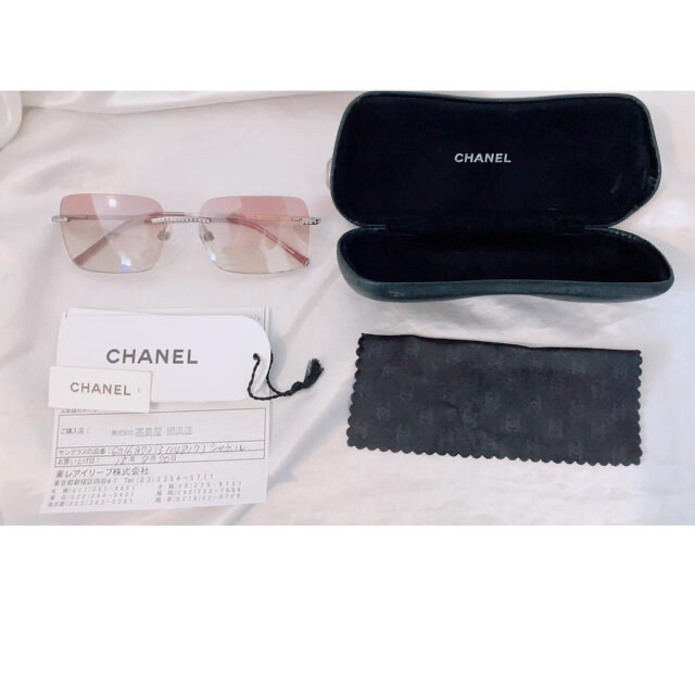 CHANEL シャネル　サングラス　メガネ　ピンクグラデーション