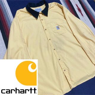 カーハート(carhartt)の90s 古着 カーハート コーデュロイ シャツ ビッグシルエット ゆるだぼ(シャツ)