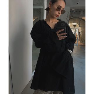 送料無料 通販 激安 Ameri VINTAGE ダブルパフスリーブ チュニック Vintage AMERI - シャツ/ブラウス(長袖/七分)