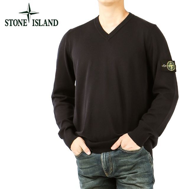 5 STONE ISLAND ブラック ニット セーター size L クリスマス