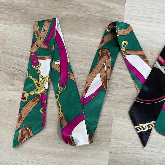 [新品未使用] スカーフ　リボン レディースのファッション小物(バンダナ/スカーフ)の商品写真