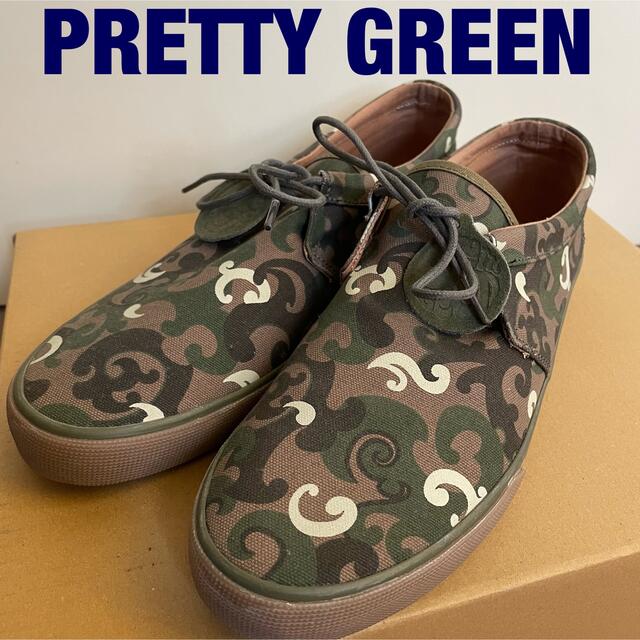 Pretty Green  カモフラージュ柄　シューズ　サイズ9靴/シューズ