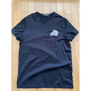 モンクレール(MONCLER)のMONCLER ダブルワッペンロゴ Tシャツ ブラック Lサイズ(Tシャツ/カットソー(半袖/袖なし))